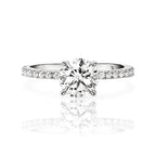 ROUND DIAMOND RING | 925 STERLING SILVER