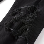 Amr Schwarze Jeans mit Rissen