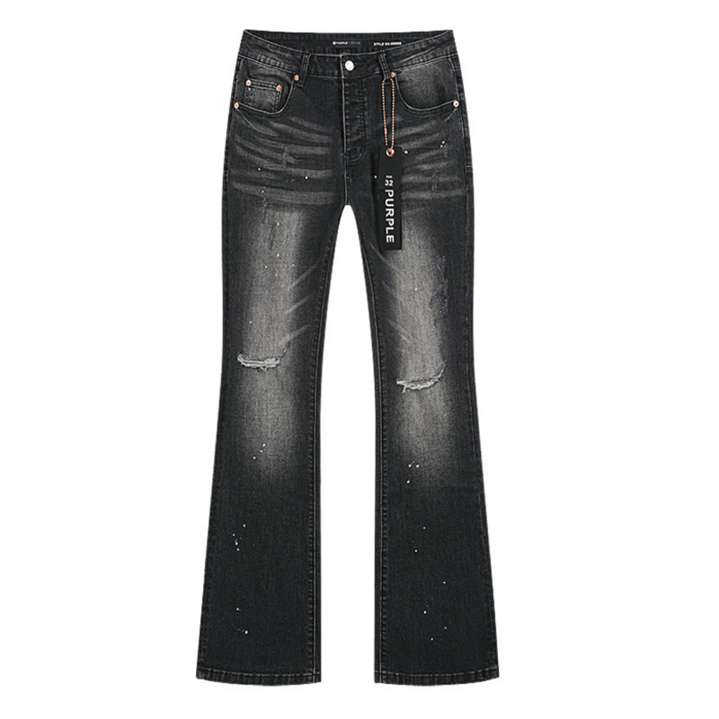Purple Flared Jeans