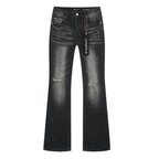 Purple Flared Jeans
