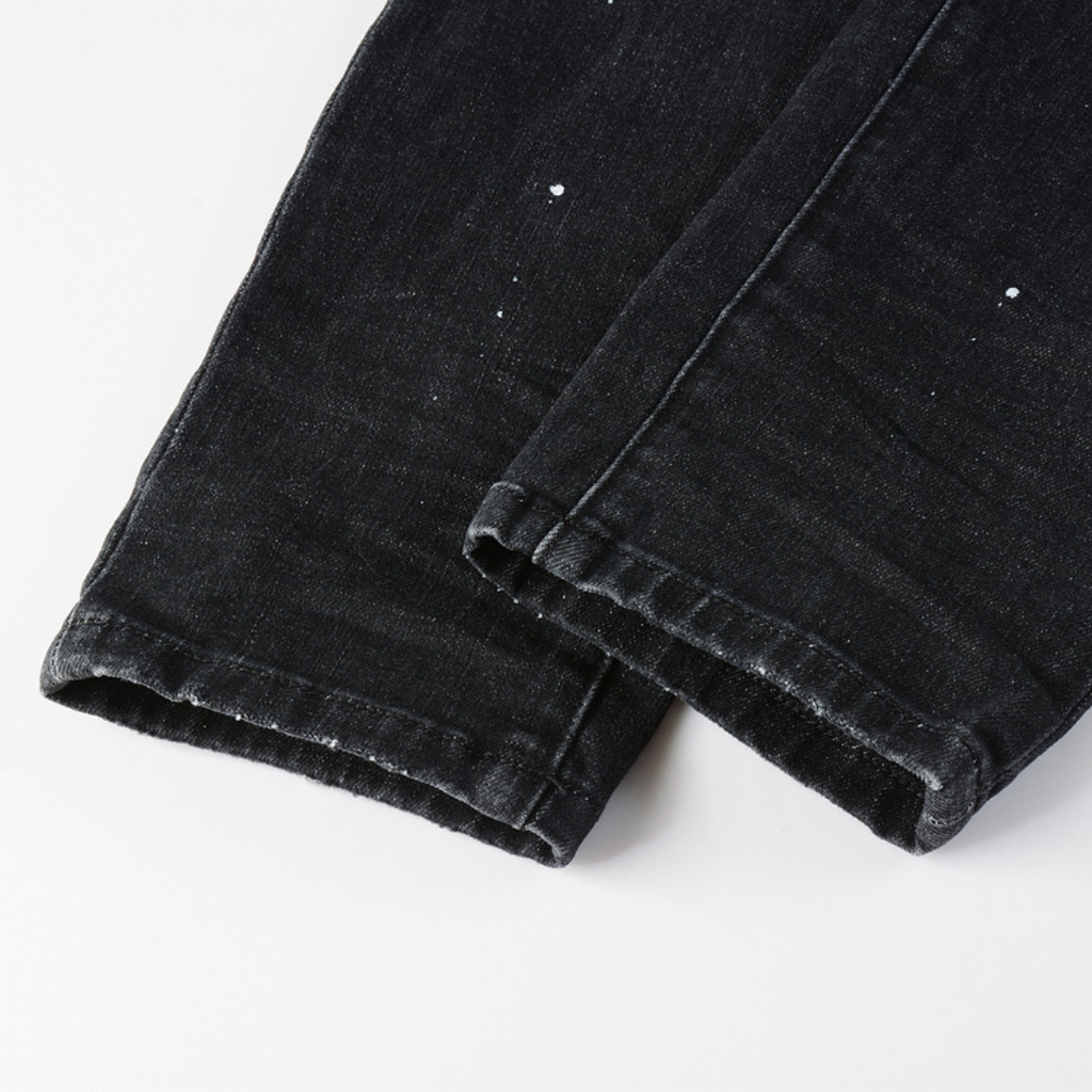 Purple Black Jeans