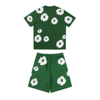 Denim Trs Green Short set