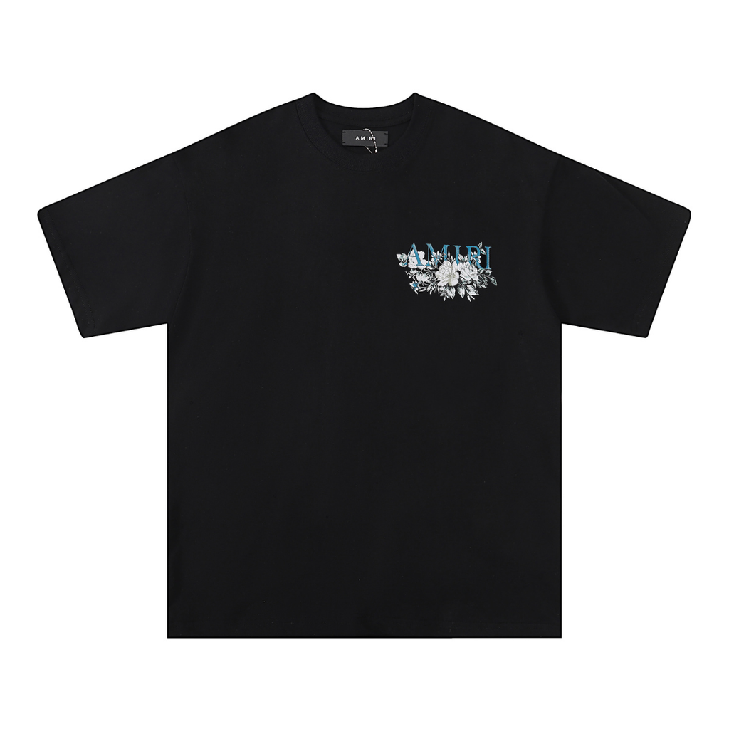 Amr Monogramm Blumen-T-Shirt