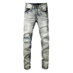 Amr Grau Distressed Jeans