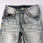 Amr Grau Distressed Jeans