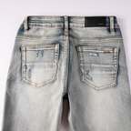 Amr Grau Distressed Jeans