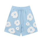 Jeans-Hose Himmelblau Kurzer Satz