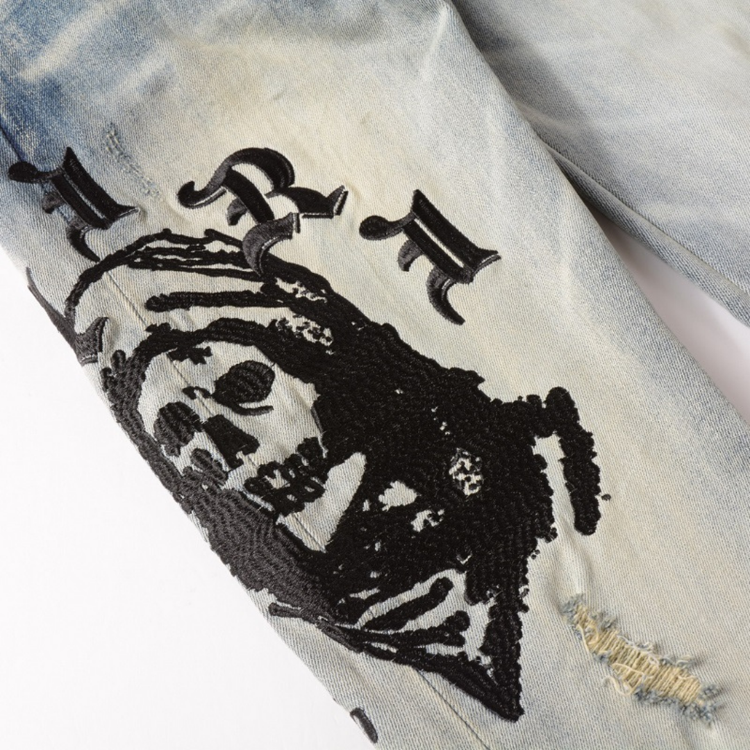 Amr Logo Black Jeans