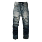 Purple Flared Blue Jeans