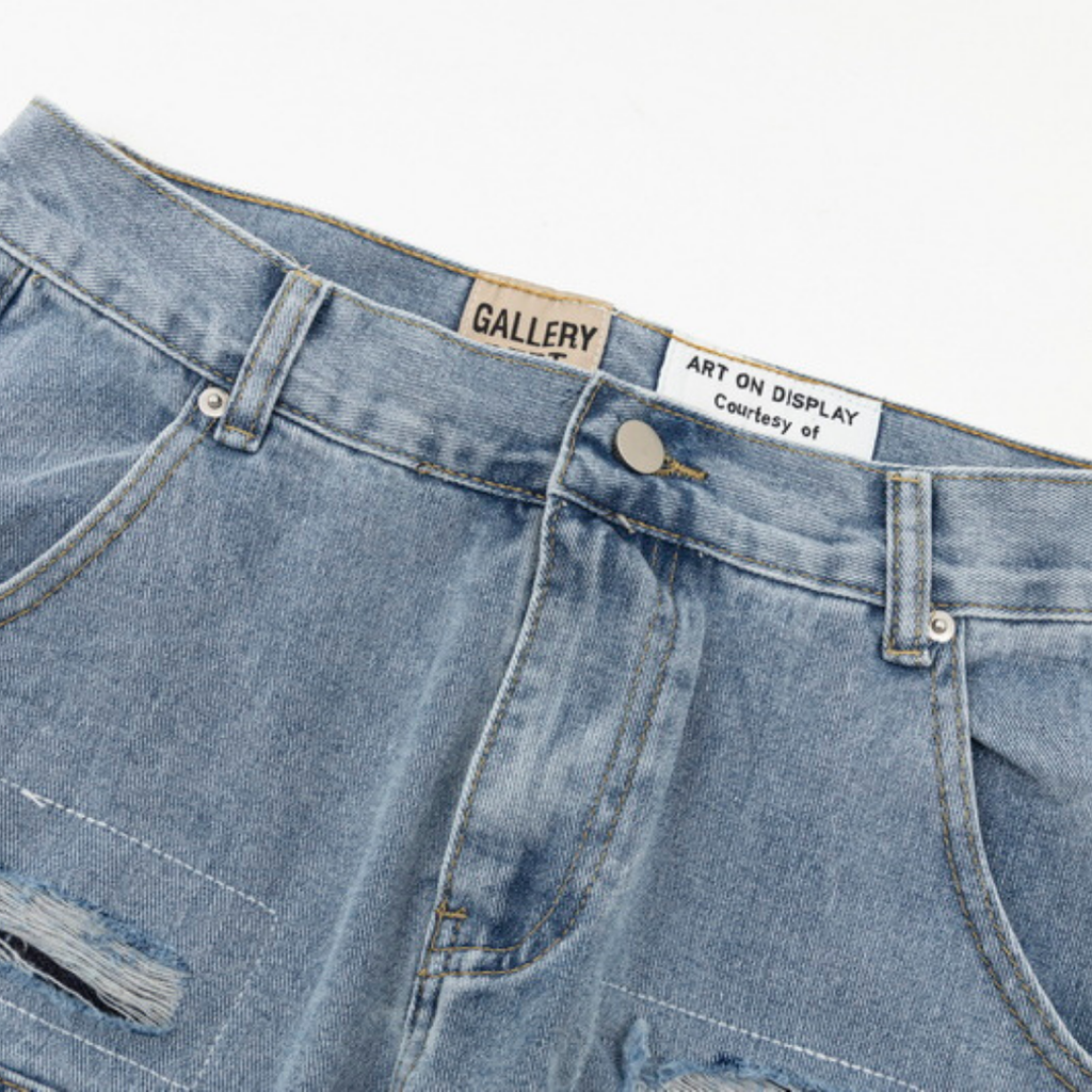 Galerie-Abteilung Schlagjeans