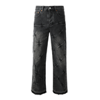 Purple Flared Black Jeans