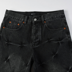Purple Flared Black Jeans