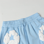 Jeans-Hose Himmelblau Kurzer Satz