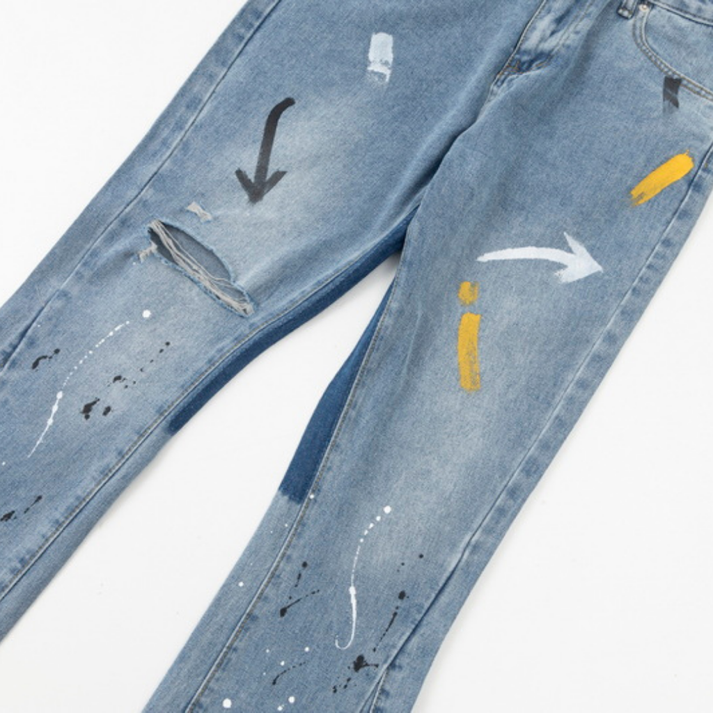 Galerie-Abteilung Schlagjeans