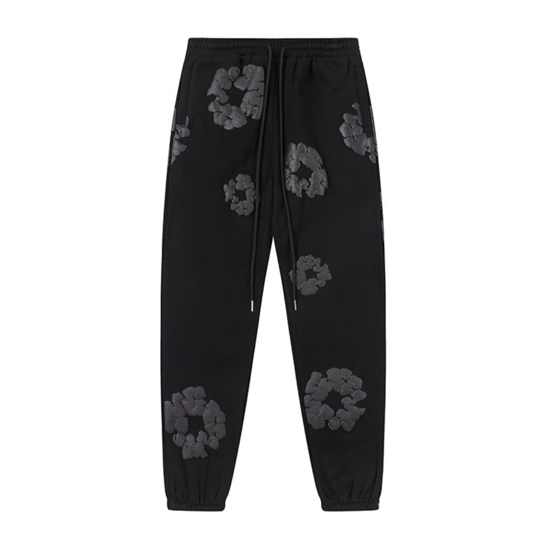 Denim-Hose Schwarzer Trainingsanzug