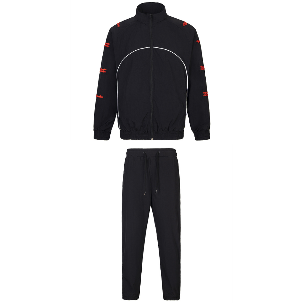T-Shellsuit Schwarzer Trainingsanzug