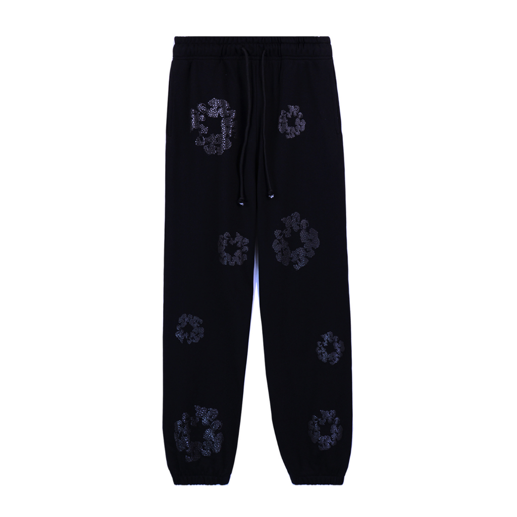 Denim-Hose Diamonds, komplett schwarz