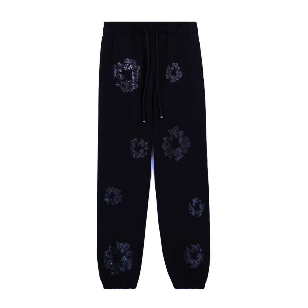 Denim-Hose Diamonds, komplett schwarz