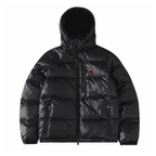 Schwarz glänzende Jacke