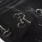 Amr Black Bandana Camo Jeans