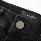 Amr Black Bandana Camo Jeans