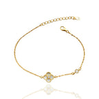 EINZIGARTIGES KLEEBRACHT-ARMBAND | 925 STERLING SILBER