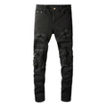 Amr Schwarze Jeans mit Rissen