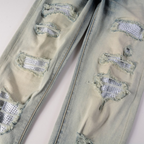 Amr Gradient Diamond Patch Jeans