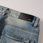 Amr Black Patch Jeans
