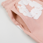 Denim Trs Pink Short set