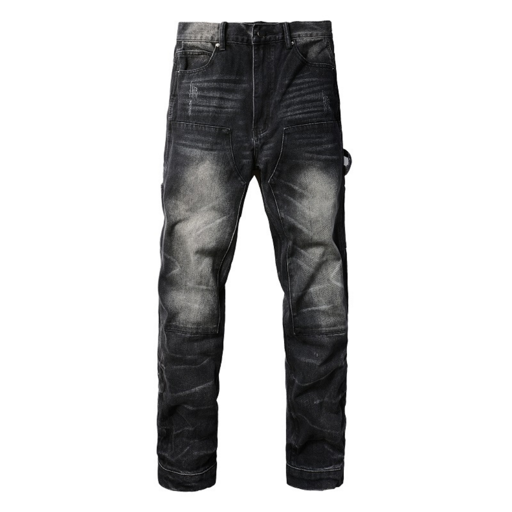 Amr schwarze Used-Jeans