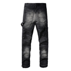 Amr schwarze Used-Jeans