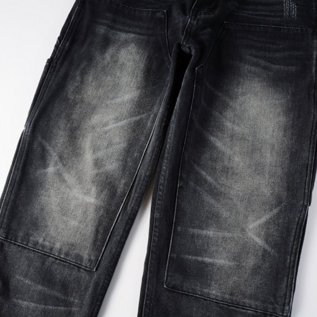 Amr schwarze Used-Jeans