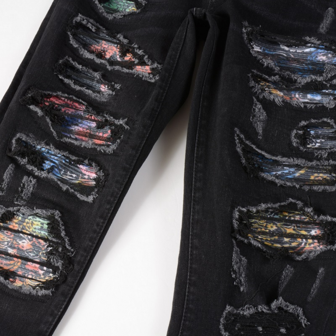 Amr Camo Patch Jeans