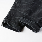 Amr schwarze Used-Jeans