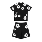 Denim Trs Black Short set