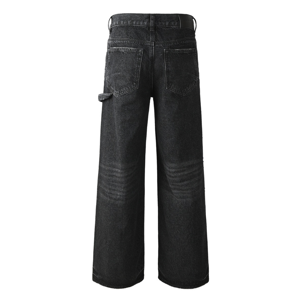 Lila Schwarze Diamanten Jeans