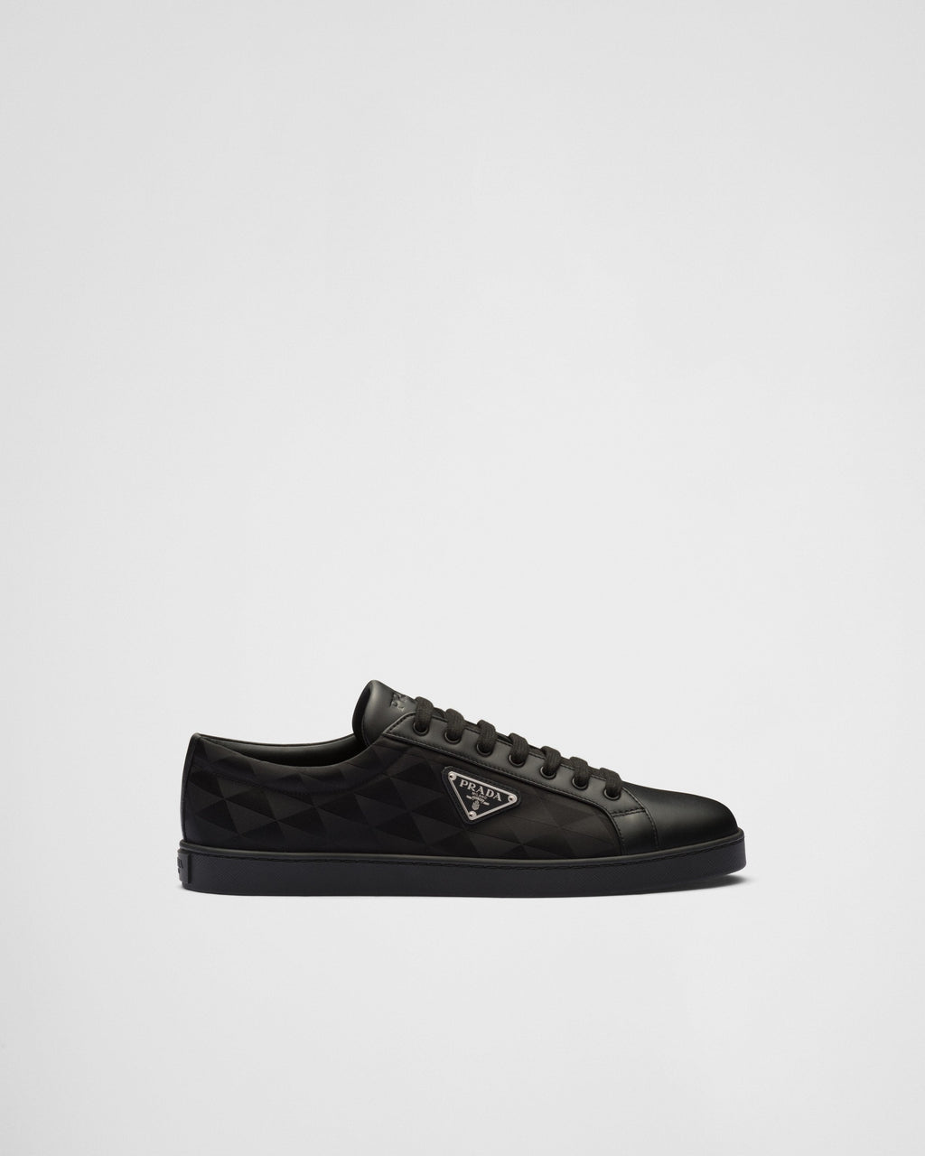 Leather and Re-Nylon sneakers
