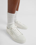 Leather and Re-Nylon sneakers