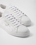 Leather and Re-Nylon sneakers