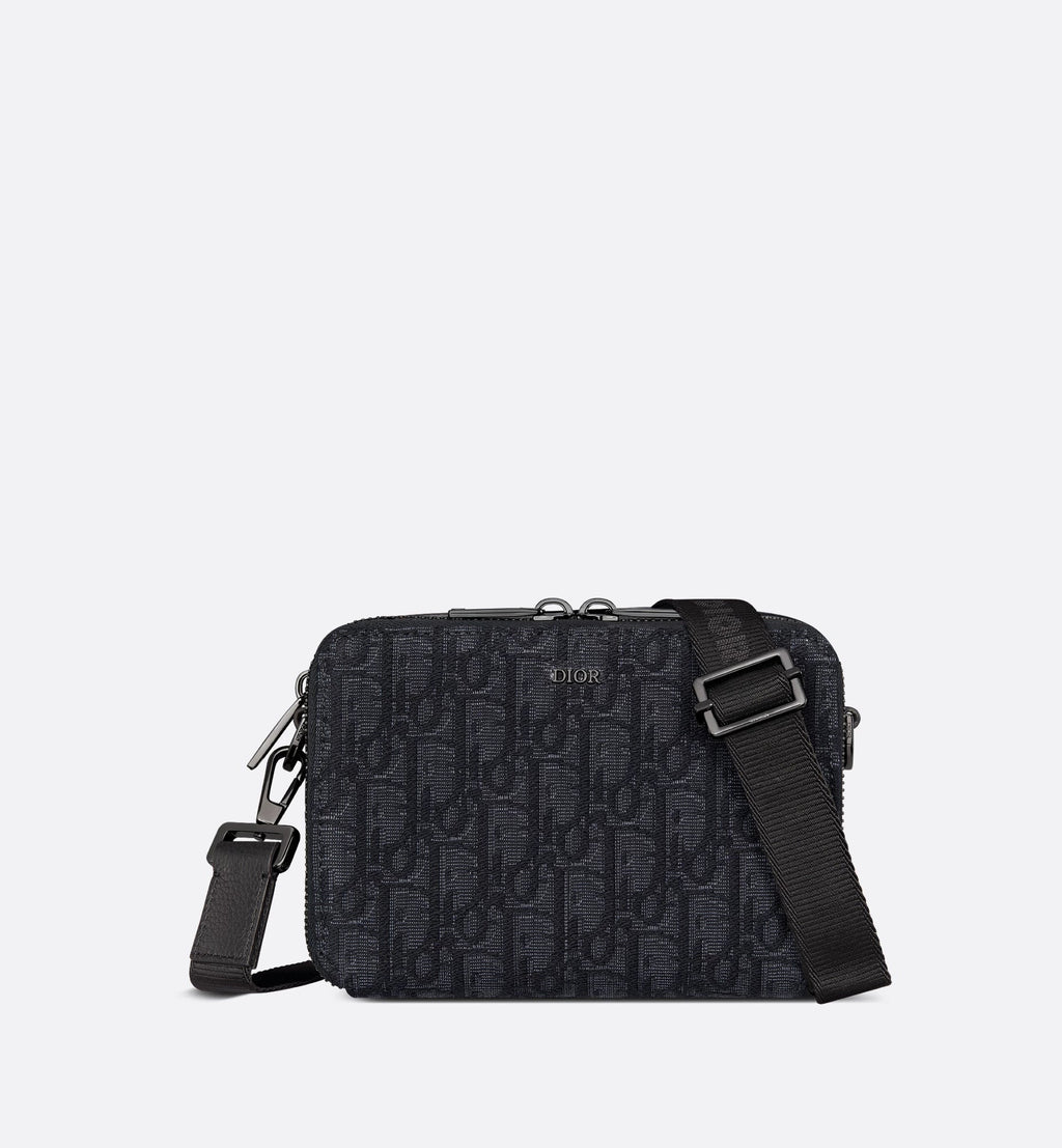 Zipper pouch with strap