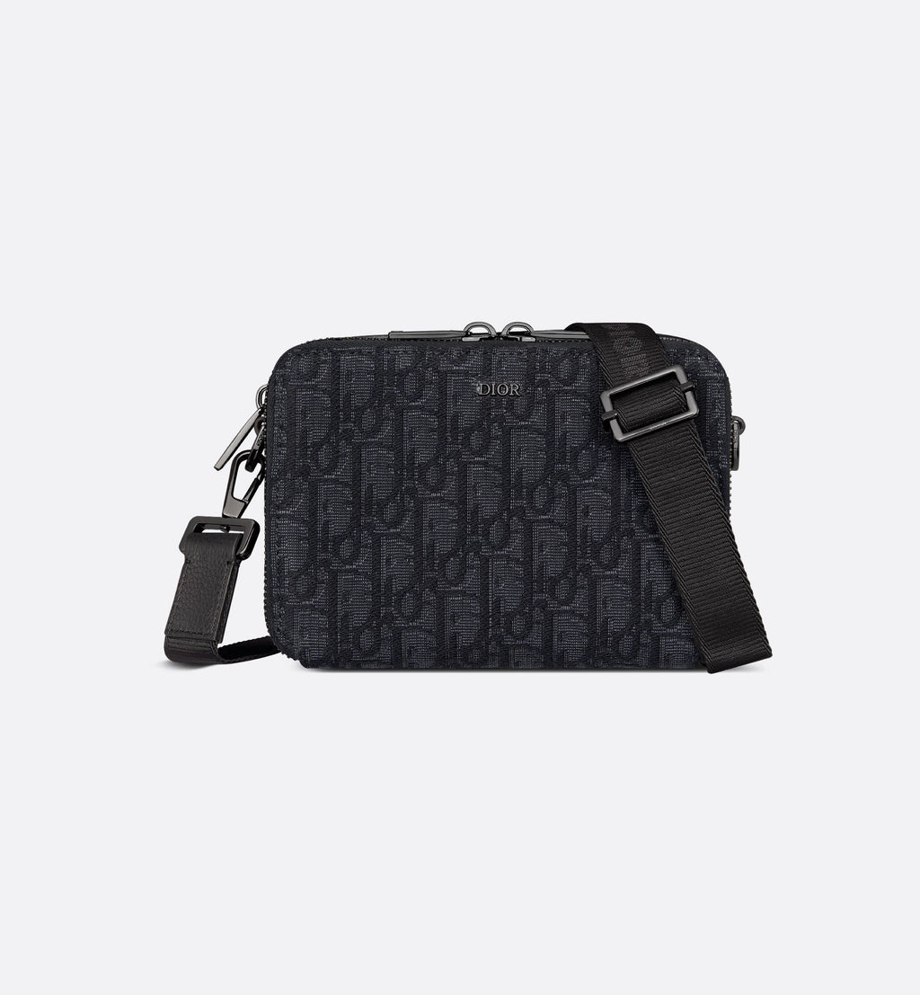 Zipper pouch with strap