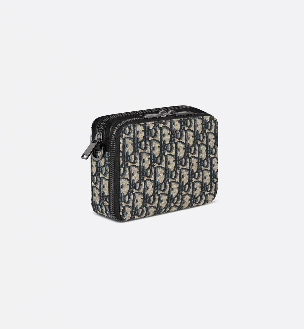 Zipper pouch with strap