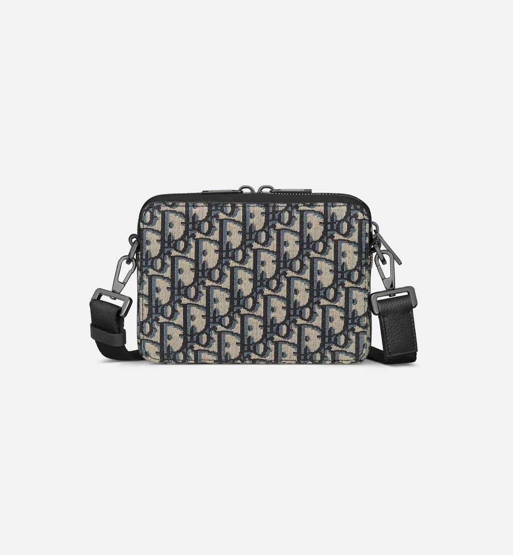Zipper pouch with strap