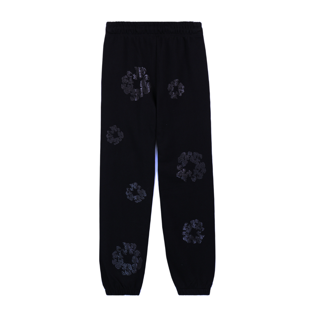 Denim-Hose Diamonds, komplett schwarz