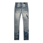 Amr Black Staggered Jeans
