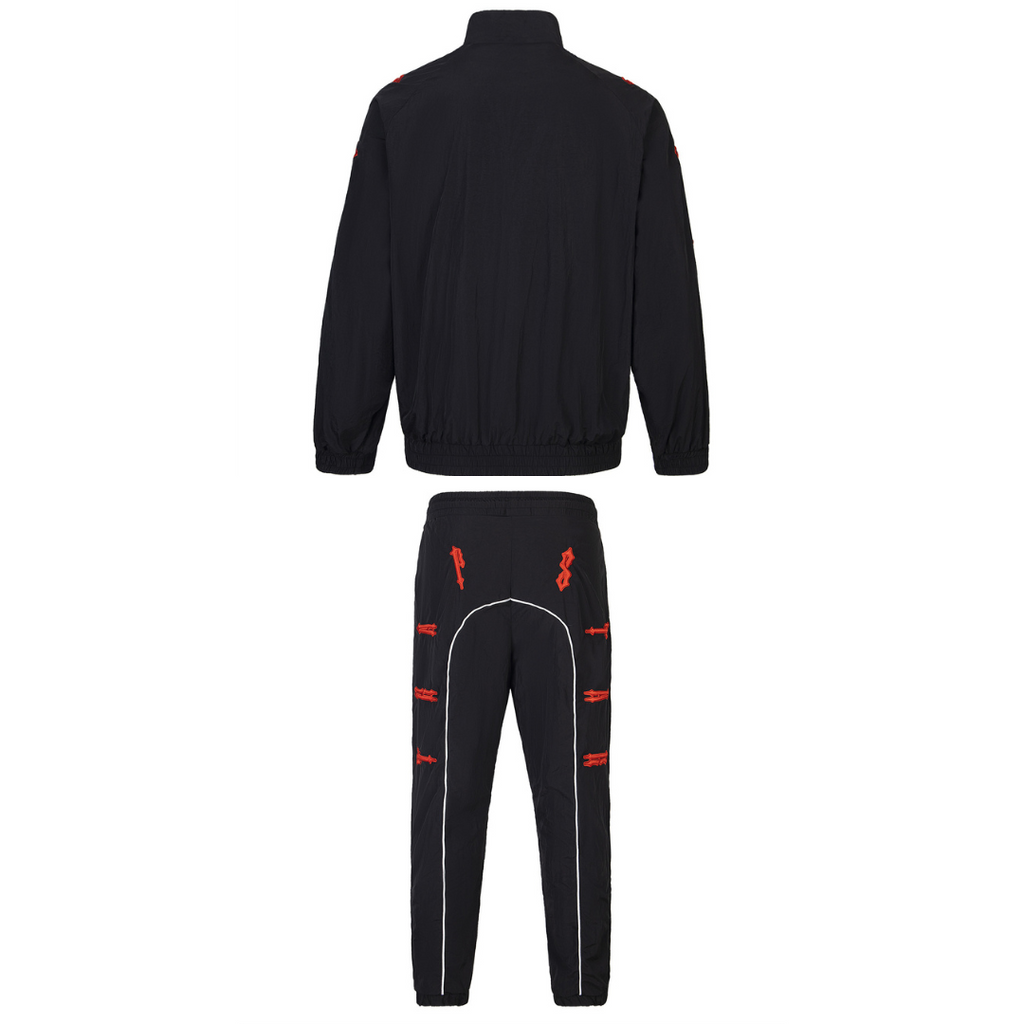 T-Shellsuit Schwarzer Trainingsanzug