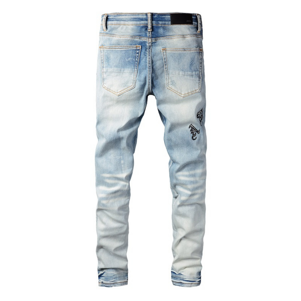 Amr Blue Used-Jeans