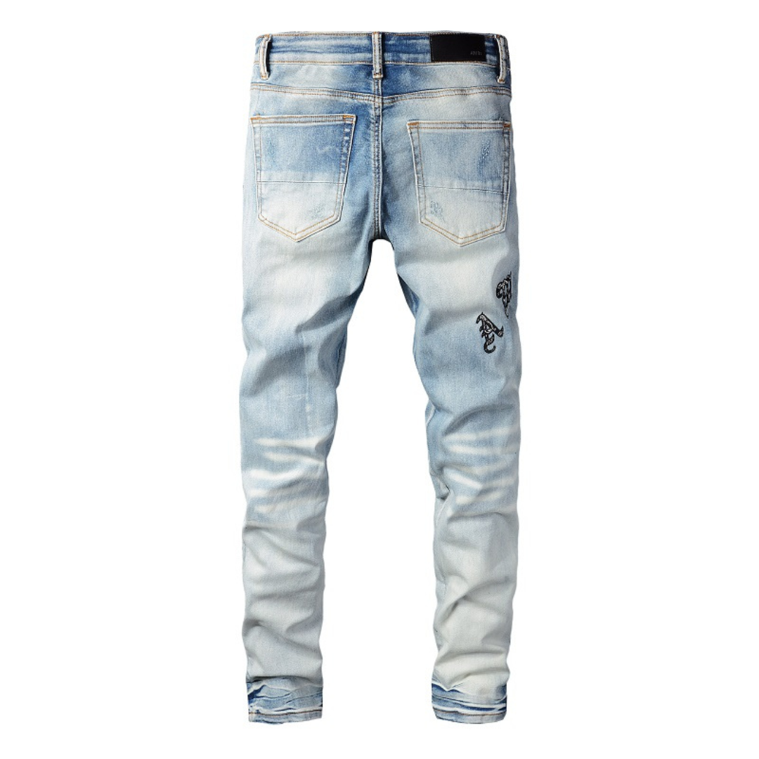 Amr Blue Used-Jeans