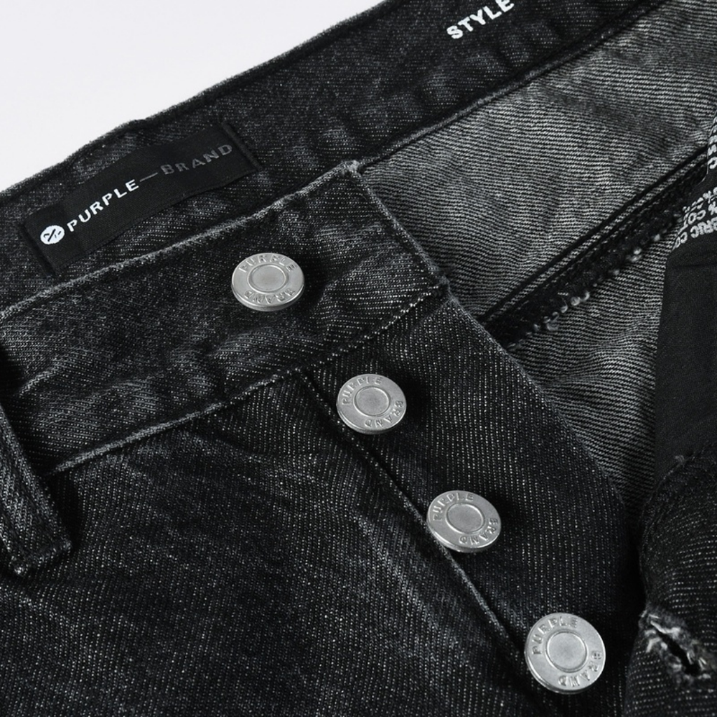 Lila Schwarze Diamanten Jeans